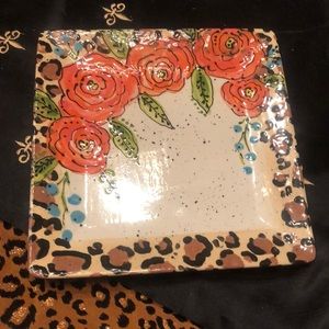 ClaybiZ by Jeannie Kitchen - Whimsical Leopard/Rose Plate Collection! ClaybiZ by Jeannie Kitchen - Whimsical Leopard/Rose Plate Collection!